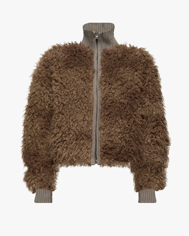 Furry Jacket Modern Contemporary Chic