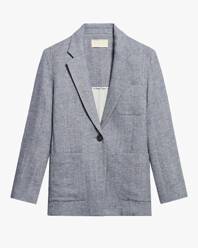 Caline Jacket Solid Print Embellished
