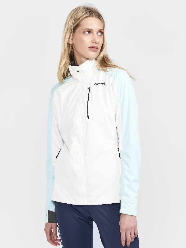 WOMENS ADV XC SKI TRAINING JACKET 2 Jersey Fabric Tulle Fabric Batik Fabric