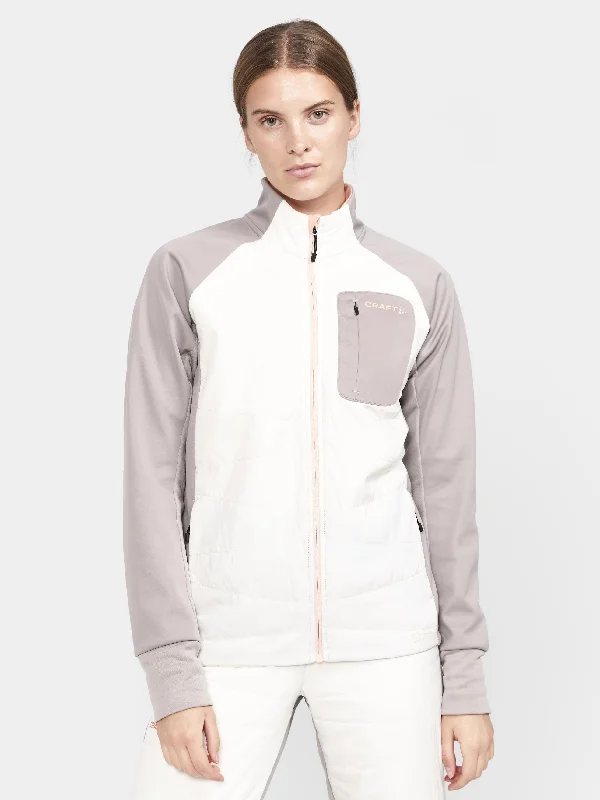 Women's CORE Xc Ski Training Insulate Jacket Spandex Blend Rayon Blend Denim Blend