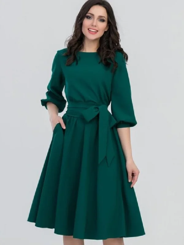Zjkrl 2023 Summer Dress Women's Vintage Dress Round Neck Long Sleeve Elegant Lace Up Solid Color New Green Maxi Dresses for Women Trendy Floral Print Maxi Dress Zjkrl 2023 Summer Dress Women's Vintage Dress Round Neck Long Sleeve Elegant Lace Up Solid Color New Green Maxi Dresses for Women Trendy Floral Print Maxi Dress
