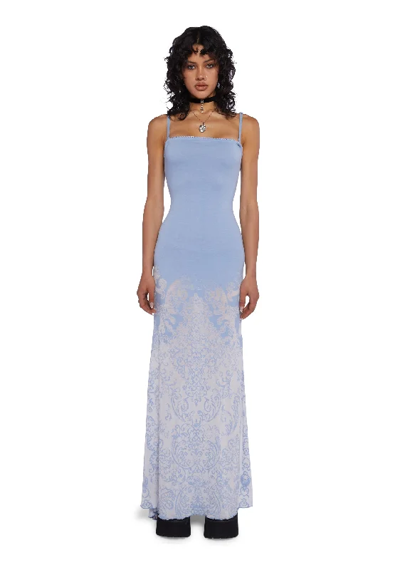 Crystal Wave Maxi Dress Trendy V-Neck Maxi Dress