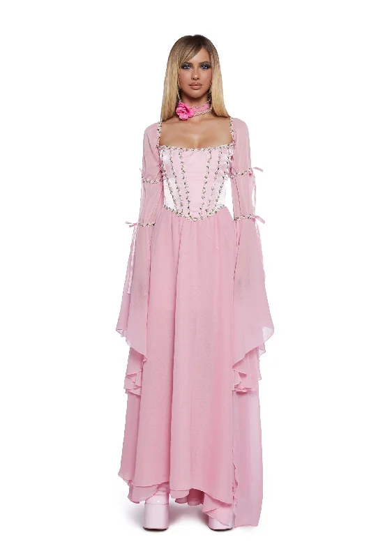 Enchanted Reign Maxi Dress Chic Off-Shoulder Maxi Dress