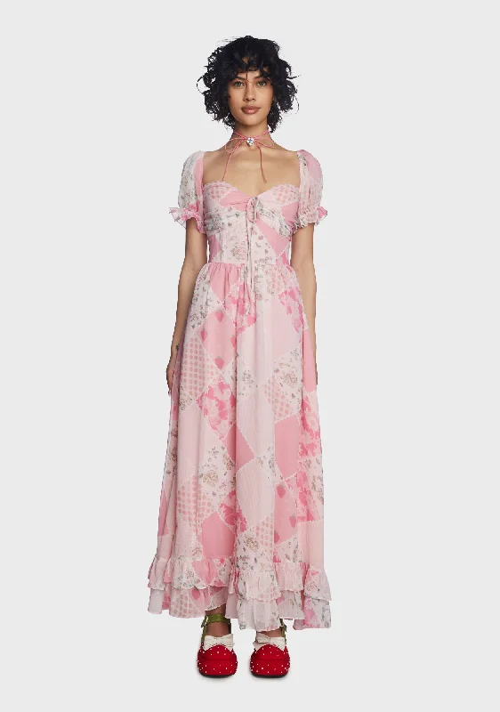 Extra Serving Maxi Dress Fashionable Printed Maxi Dress