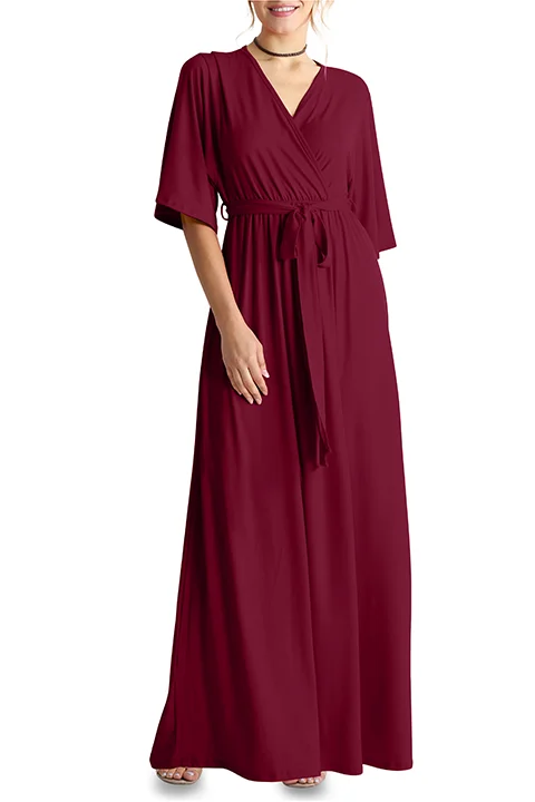 Flow Along Maxi Dress Comfortable Ruffle Hem Maxi Dress