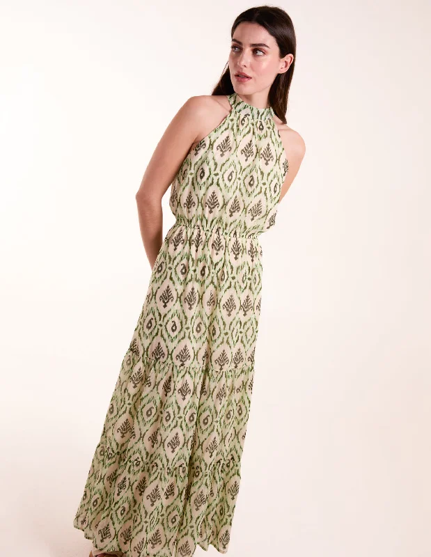 Halter Neck Maxi Dress Classic Black Maxi Dress