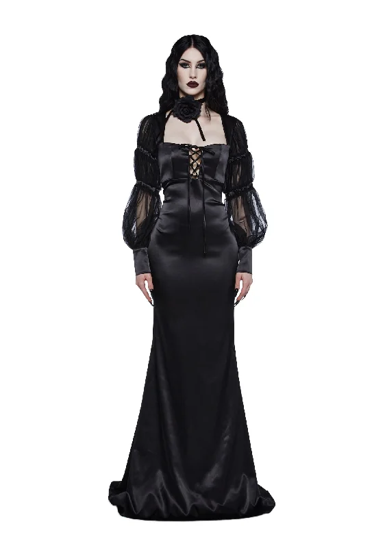 Midnight Reverence Maxi Dress Comfortable T-Shirt Maxi Dress