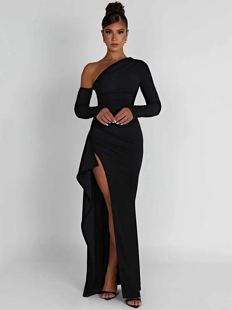 Mozision Maxi Dress: Seductive Night Outfit for Club Goddesses Comfortable Maxi Dress with Slits Mozision Maxi Dress: Seductive Night Outfit for Club Goddesses Comfortable Maxi Dress with Slits