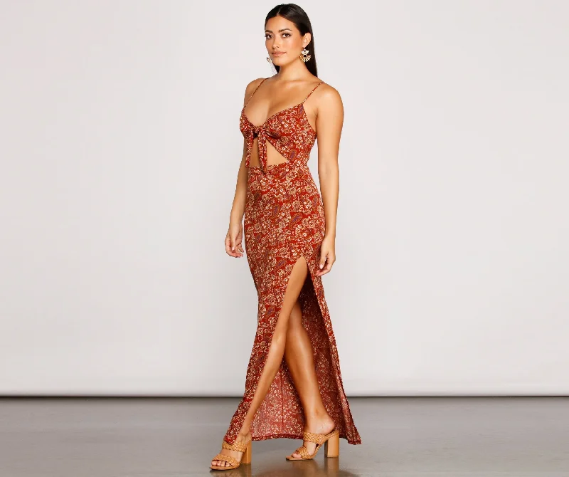 Stunning Boho Stylish Vibes Maxi Dress Cozy Spaghetti Strap Maxi Dress