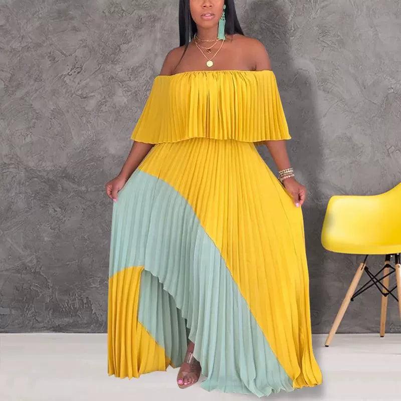 Elegant Off-Shoulder Maxi Dress: Party Fashion Statement Comfortable Plunging Neckline Maxi Dress Elegant Off-Shoulder Maxi Dress: Party Fashion Statement Comfortable Plunging Neckline Maxi Dress