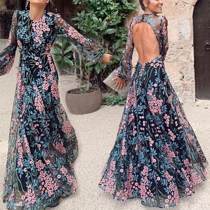 Zjkrl - Elegant Maxi Dress 2023 Spring Summer Women's Clothes Sexy Backless Slim Print Dress Outfits For Women Vestidos Trendy Button Front Maxi Dress Zjkrl - Elegant Maxi Dress 2023 Spring Summer Women's Clothes Sexy Backless Slim Print Dress Outfits For Women Vestidos Trendy Button Front Maxi Dress