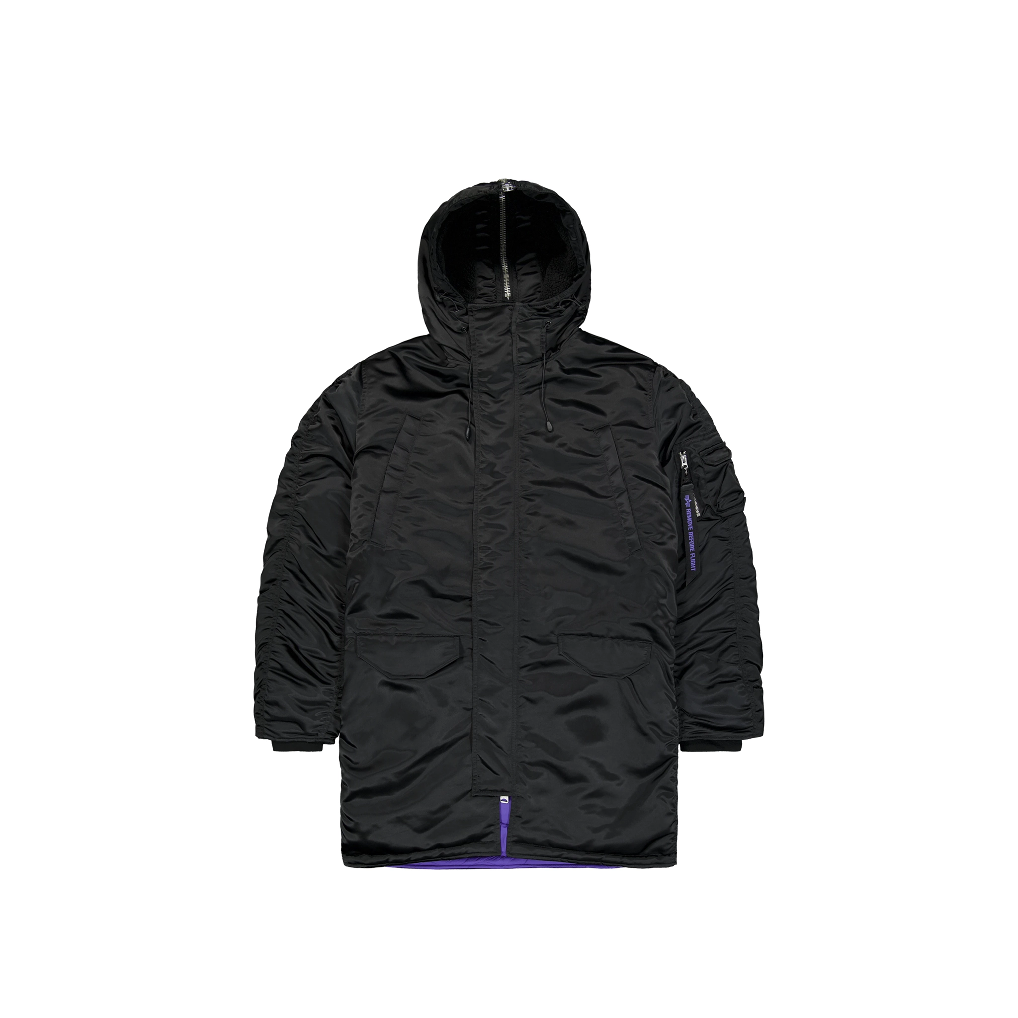 Alpha Industries N-3B UV Jacket - Black Lace Jacket Ribbed Jacket Sequined Jacket