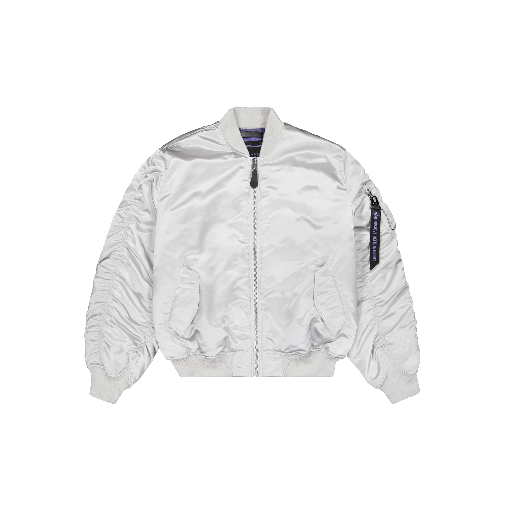 Alpha Industries UV MA-1 Bomber Jacket - Pastel Grey Jacket Blazer Coat