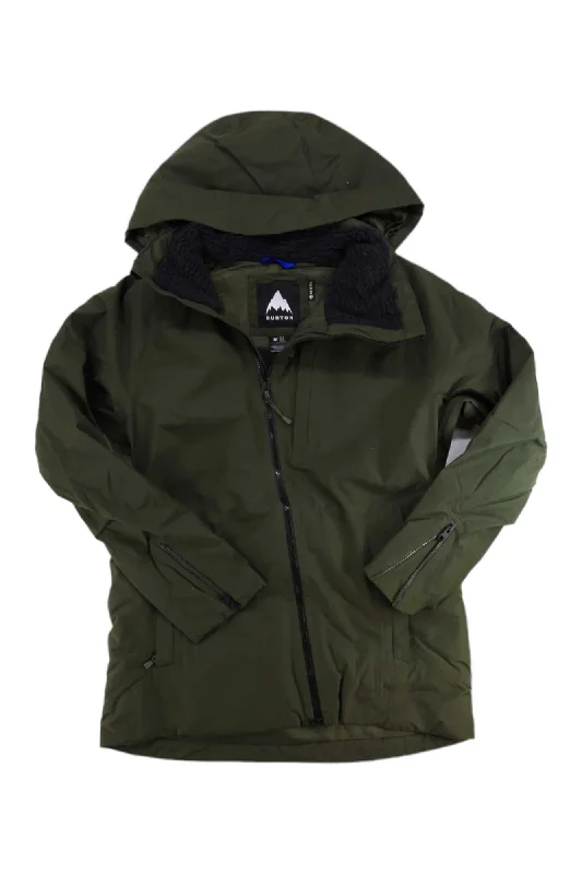Burton Women's GTX Pillowline Jacket Zip Front Button Front Snap Front