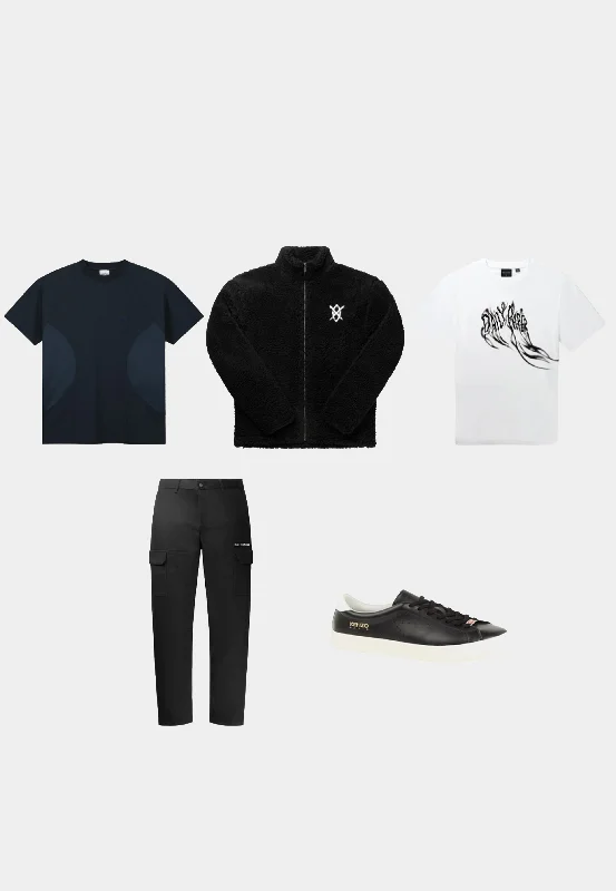 DAILY PAPER Raynard Jacket - Black bun Chenille Jacket Brocade Jacket Lace Jacket