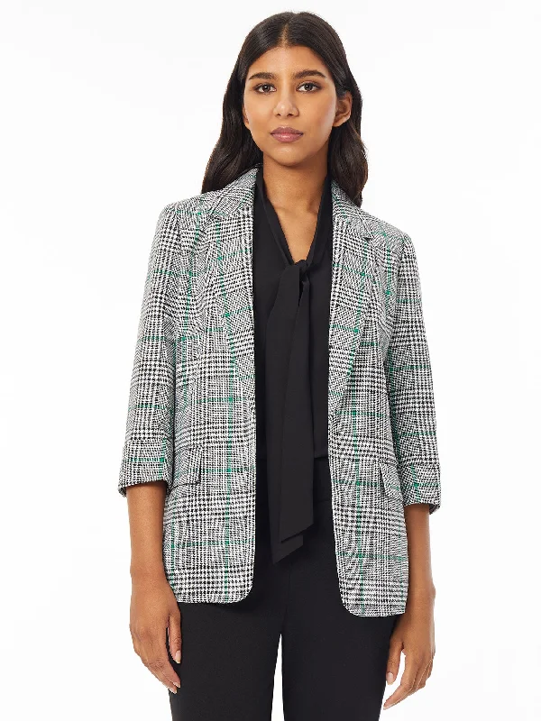 Dakota Jacket, Plaid Cardigan Sweater Pullover