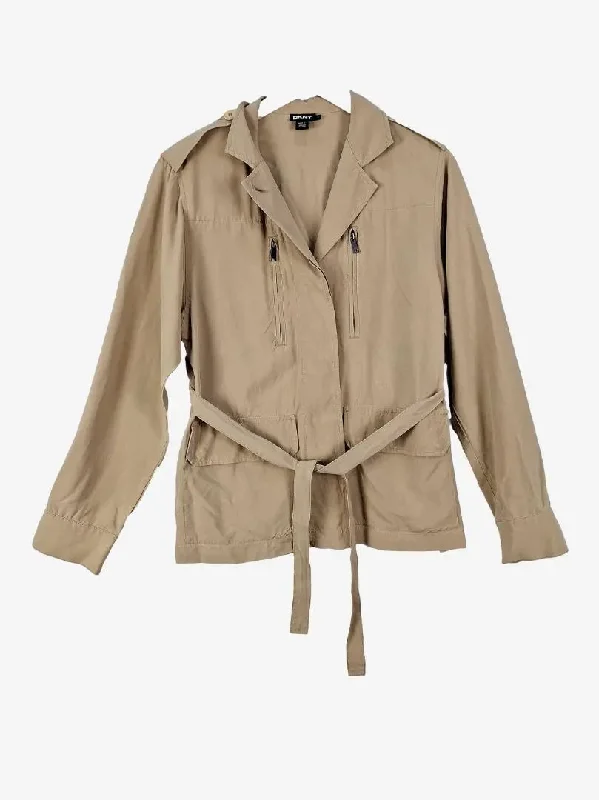 DKNY Luxe Lightweight Silk Jacket Size S Nylon Fabric Polyester Fabric Spandex Fabric DKNY Luxe Lightweight Silk Jacket Size S Nylon Fabric Polyester Fabric Spandex Fabric