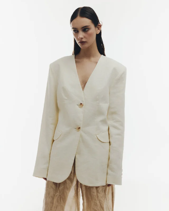 Hanami linen jacket Fitted Jacket Loose Jacket Oversized Jacket