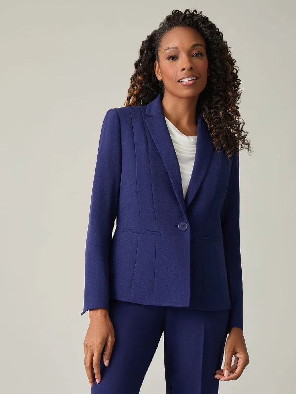 Holly Jacket, Icon Stretch Crepe Cardigan Sweater Pullover