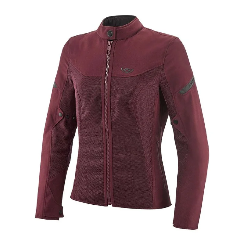 IXON FRESH A LADY JACKET Denim Fabric Leather Fabric Suede Fabric