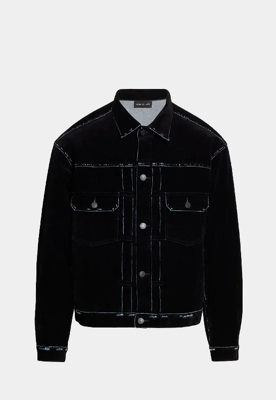 John Eliot Thumper Jacket Type Ii Crush Flock Black Print Jacket Jacquard Jacket Embroidered Jacket John Eliot Thumper Jacket Type Ii Crush Flock Black Print Jacket Jacquard Jacket Embroidered Jacket