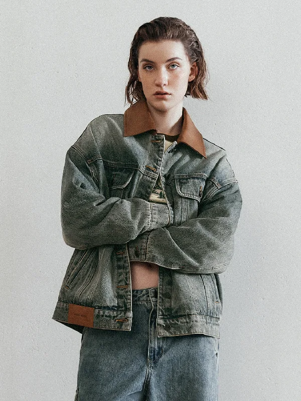 Loose Denim Jackets Oversized Jacket Tailored Jacket Straight Jacket