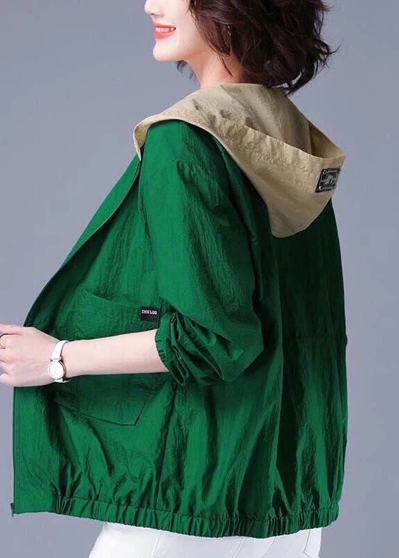 Modern Green Zippered Hooded Patchwork Spandex Jackets Long Sleeve Lace Jacket Ribbed Jacket Sequined Jacket Modern Green Zippered Hooded Patchwork Spandex Jackets Long Sleeve Lace Jacket Ribbed Jacket Sequined Jacket