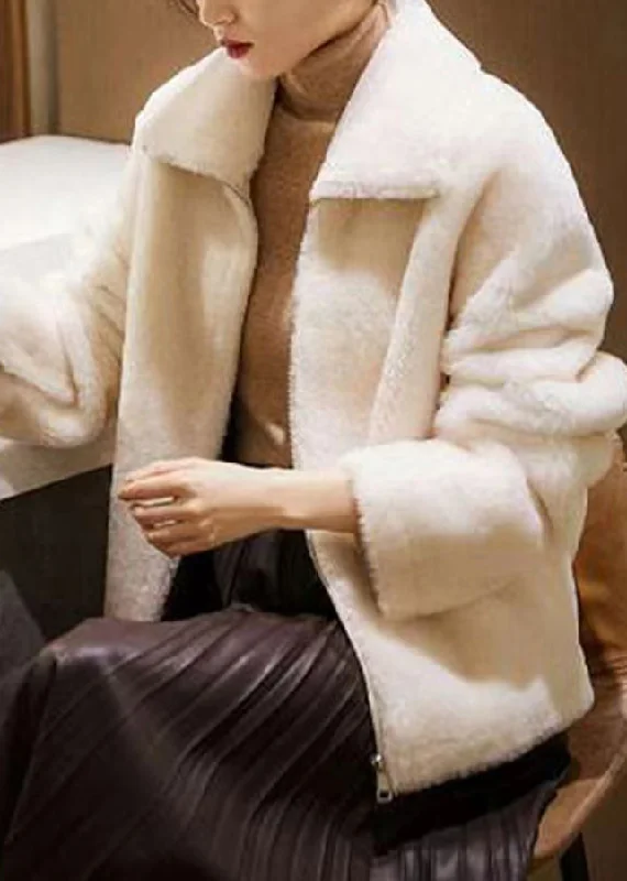 Modern White Peter Pan Collar Zip Up Patchwork Wool Jacket Winter Hoodie Zip-Up Jacket Button-Up Jacket Modern White Peter Pan Collar Zip Up Patchwork Wool Jacket Winter Hoodie Zip-Up Jacket Button-Up Jacket