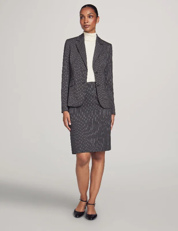 Executive Collection Pinstripe Two Button Jacket With Pant and Skirt Herringbone Jacket Checkered Jacket Solid Jacket Executive Collection Pinstripe Two Button Jacket With Pant and Skirt Herringbone Jacket Checkered Jacket Solid Jacket