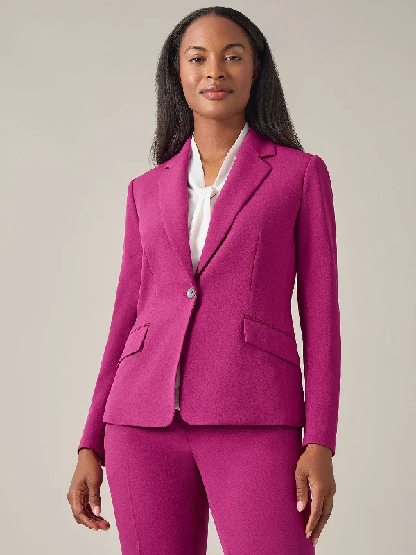 Plus Ava Jacket, Iconic Stretch Crepe Fleece Jacket Down Jacket Parka