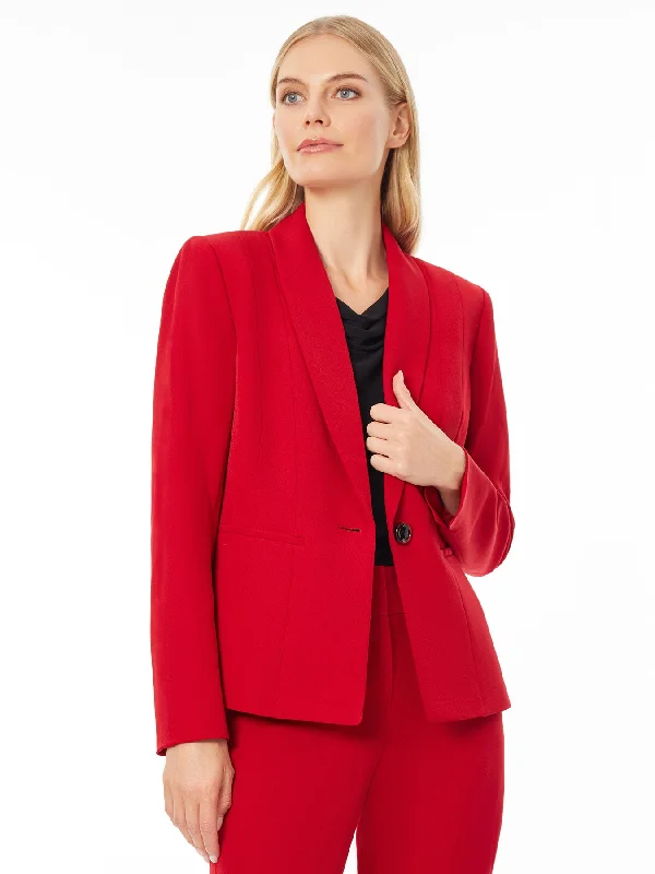 Plus Holly Jacket, Iconic Stretch Crepe Fleece Fabric Down Fabric Feather Fabric