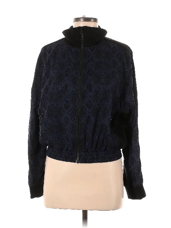 Track Jacket Stand-Up Collar Roll-Neck Collar Turtle Neck