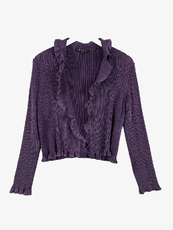 V2 Diffusion Crinkle pleat dressy waterfall Jacket Size M Print Jacket Jacquard Jacket Patchwork Jacket V2 Diffusion Crinkle pleat dressy waterfall Jacket Size M Print Jacket Jacquard Jacket Patchwork Jacket