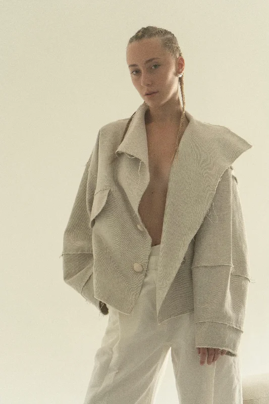 Vinnytska Vezha Oversize Raw Shell Ceremics Buttons Jacket Denim Jacket Leather Jacket Suede Jacket Vinnytska Vezha Oversize Raw Shell Ceremics Buttons Jacket Denim Jacket Leather Jacket Suede Jacket