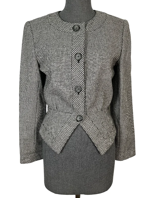Vintage Houndstooth Valentino Jacket Size S Striped Jacket Polka Dot Jacket Floral Jacket