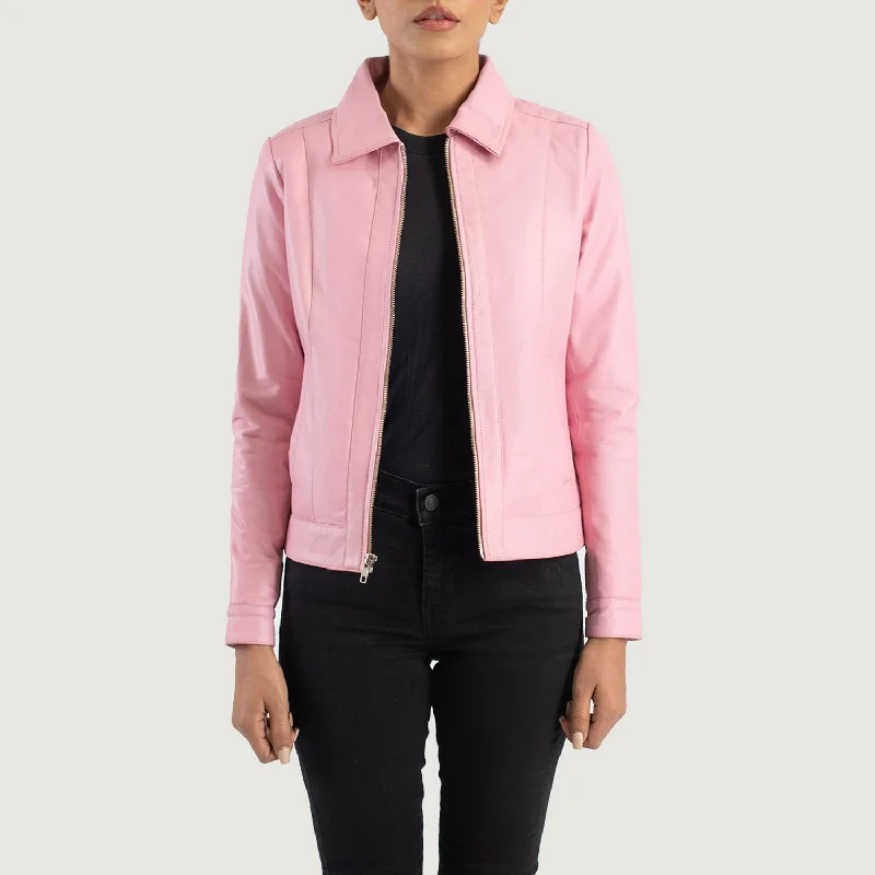 Vixen Pink Classic Collar Leather Jacket Tiered Jacket Buttoned Jacket Zippered Jacket Vixen Pink Classic Collar Leather Jacket Tiered Jacket Buttoned Jacket Zippered Jacket