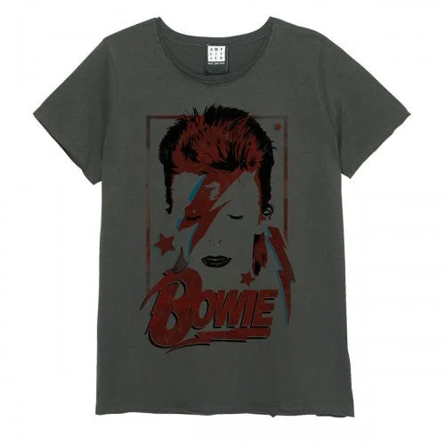 Amplified Womens/Ladies Aladdin Sane David Bowie T-Shirt Modern Contemporary Chic