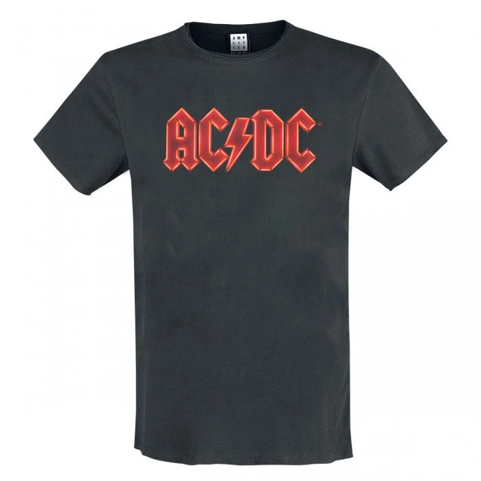 Amplified Womens/Ladies Power Up Logo AC/DC T-Shirt Casual Formal Business