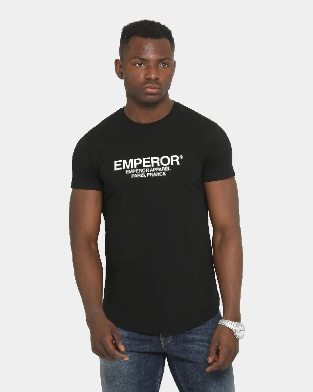 Emperor Apparel Copyright After Dark Short Sleeve T-Shirt Black Fleece Fabric Down Fabric Feather Fabric