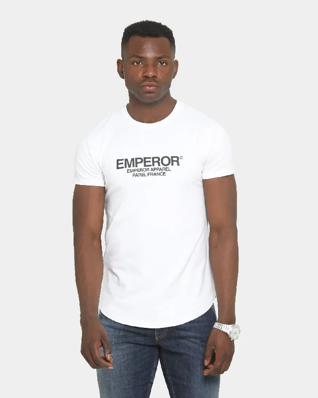 Emperor Apparel Copyright After Dark Short Sleeve T-Shirt White Rayon Fabric Velvet Fabric Corduroy Fabric