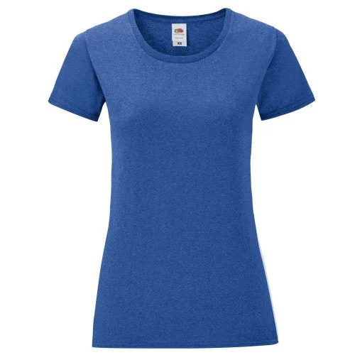 Fruit of the Loom Womens/Ladies Iconic Heather T-Shirt Machine Wash Dry Clean Hand Wash