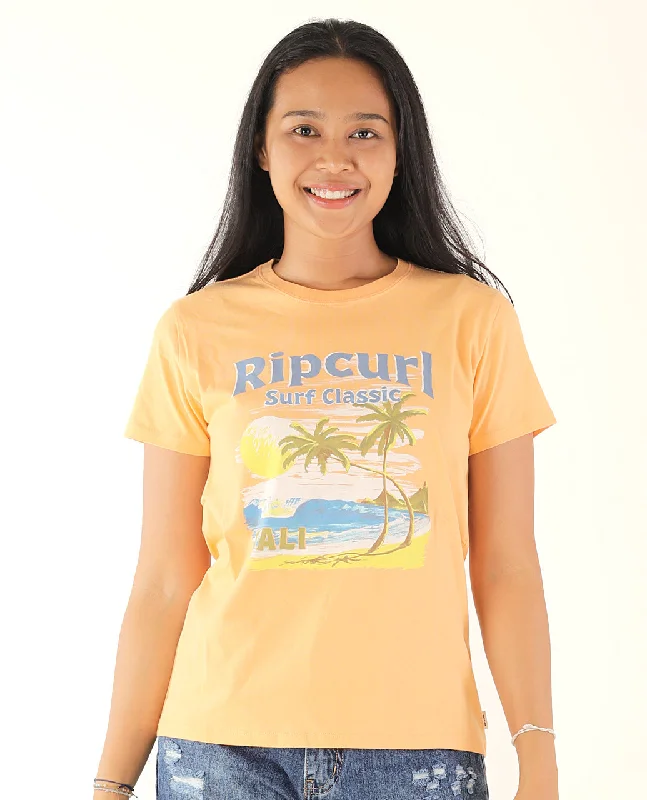 High Tide Scenic Standard Tee - Peach Bali Iron Safe Non-Iron Wrinkle Free