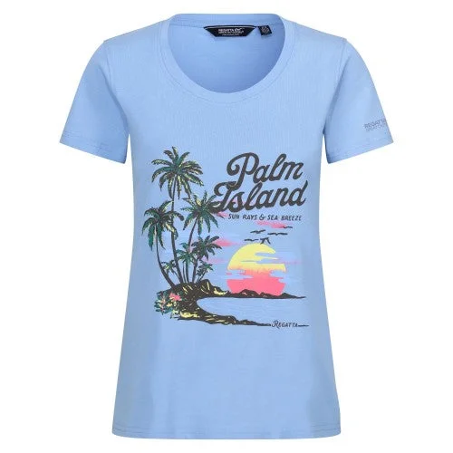 Regatta Womens/Ladies Filandra VIII Palm Tree T-Shirt Solid Color Striped Floral