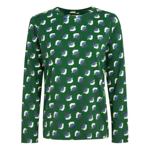 Regatta Womens/Ladies Orla Kiely Leaf Print Long-Sleeved T-Shirt Anti-Shrink Durable Soft