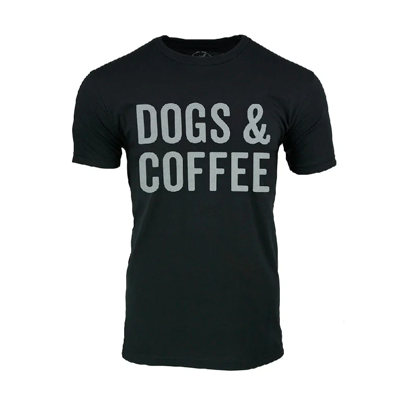 Dogs & Coffee T-shirt Iron Safe Non-Iron Wrinkle Free