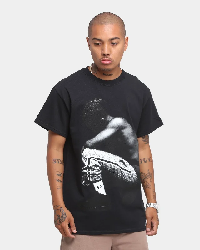 XXXTentacion Prosper Black Short Sleeve T-Shirt Black Chenille Blend Fleece Blend Nylon Blend