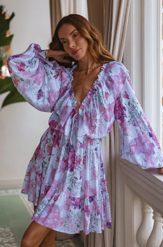 Alice Long Sleeve Mini Dress Classic Shift Mini Dress