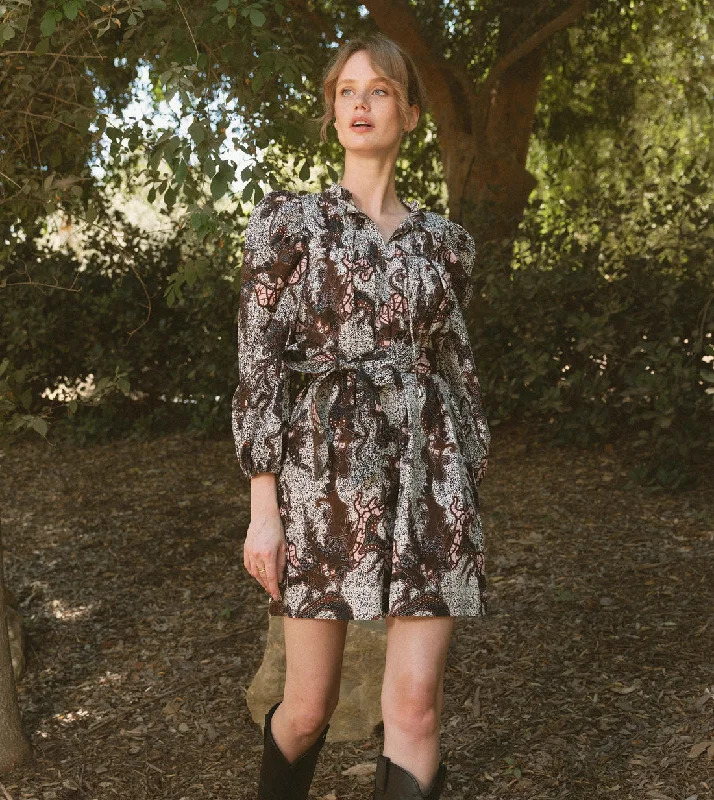 Cleobella Ivana Mini Dress in Castello Print Trendy Lace Mini Dress