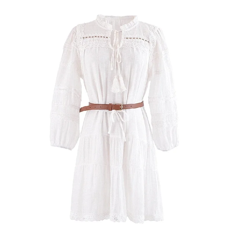 Lillian Boho Mini Dress Fashionable Party Mini Dress