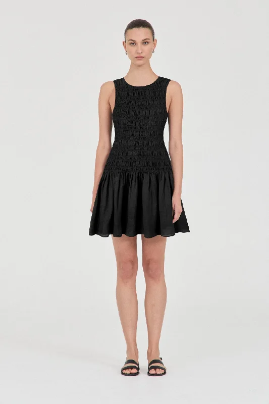 Lily Shirred Mini Dress Stylish Summer Mini Dress